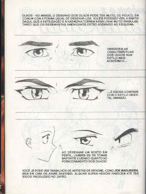 Como desenhar olhos estilo Anime-Mangá - Arte no Papel Online